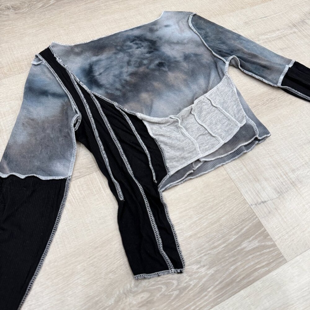 Patchwork Long Sleeve Top - image 4